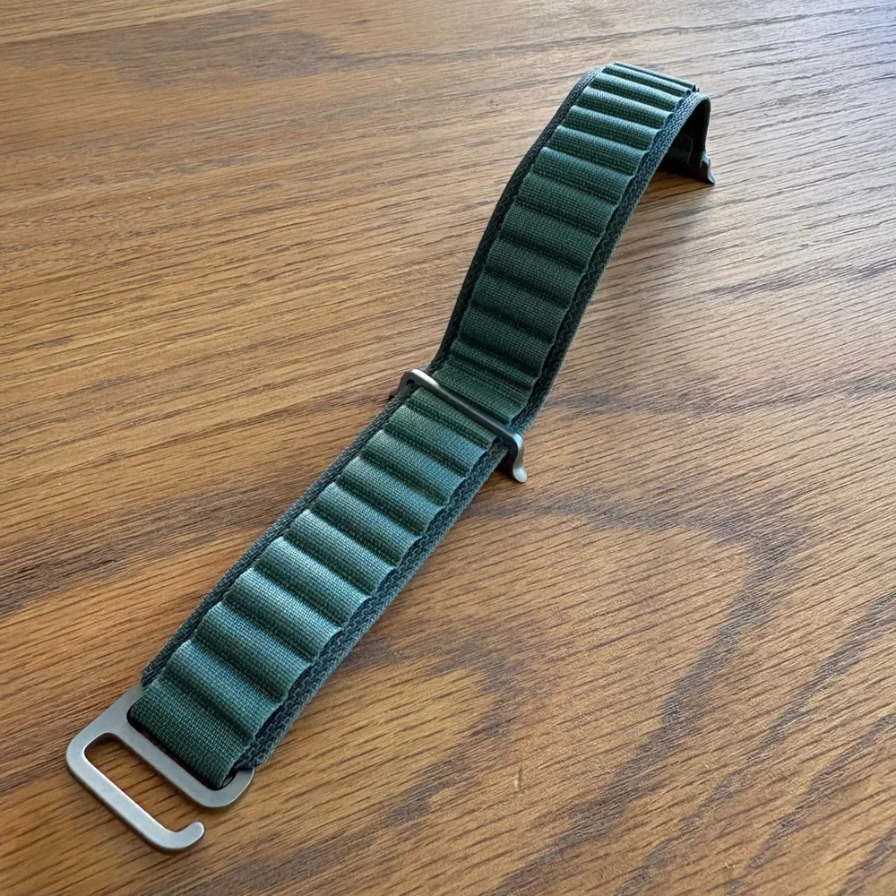 Apple Watch 49mm Alpine Loop (Wristband) - Medium - TITANIUM (NOT Black)